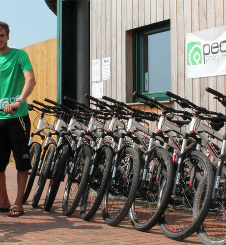 Bike hire shop Pedal Progression at Ashton Court