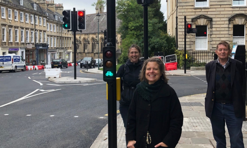 Cycle friendly traffic lights installed in Bath City