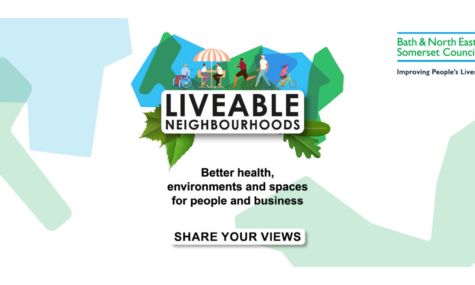 Poster promoting livable neighbourhoods in Bath