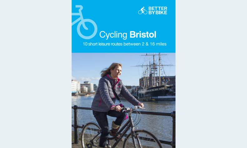 Women cycling around Bristol harbourside