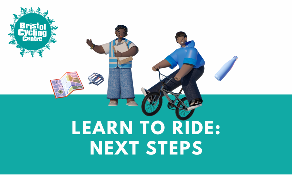 Illustration of boy on bmx learning to ride