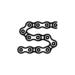 Graphic showing a bicycle chain