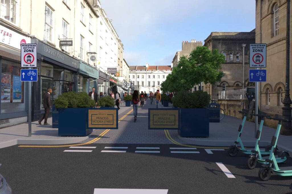 Artist's impression of Princess Victoria Street 