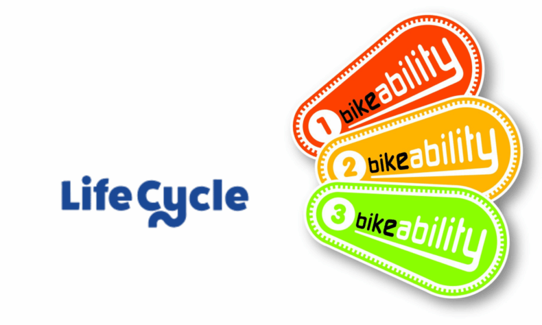 Life Cycle and Bikeability logos