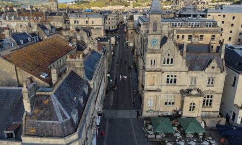 Arial view of Bath City